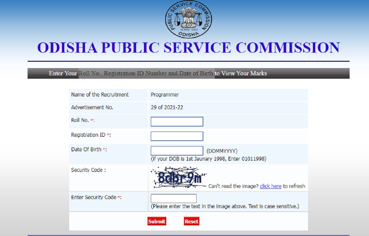 OPSC Programmer Marks 2022 (Out)@opsc.gov.in, Download Link Available Here